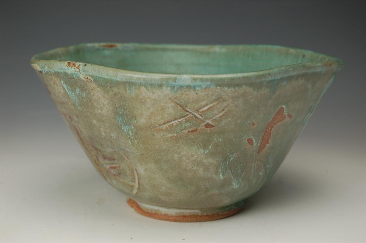 Rusted Teal Bowl
