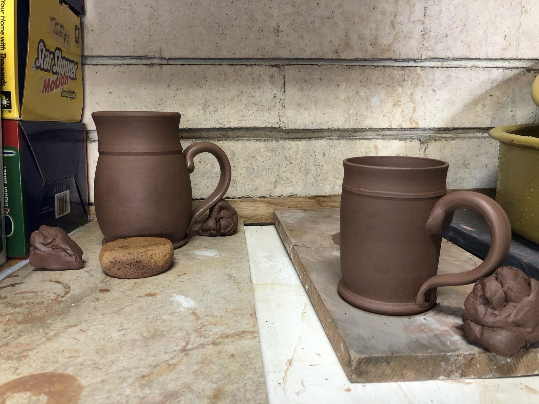 In-progress photo 21: making pottery