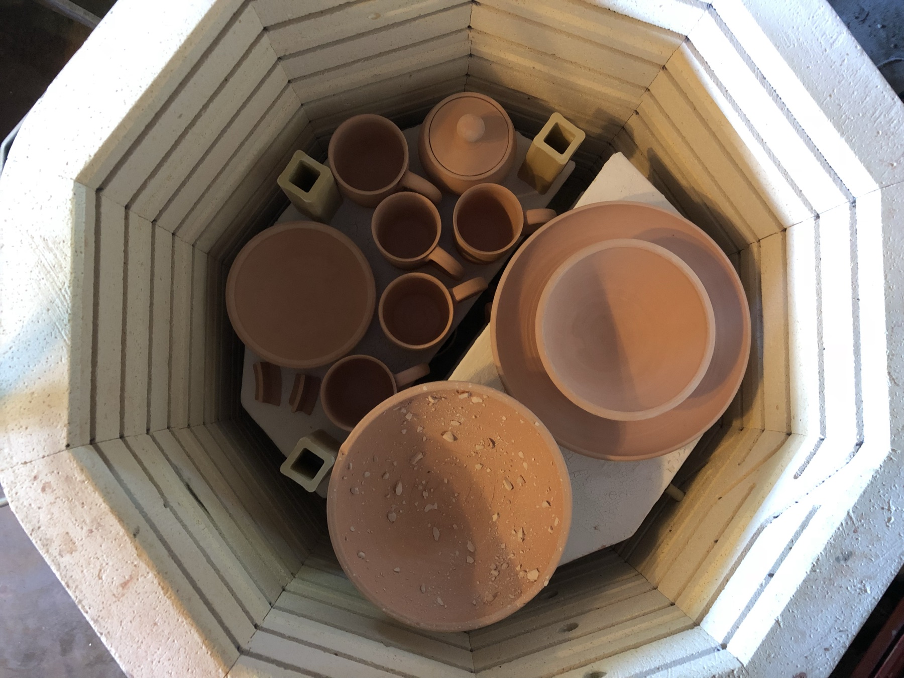 In-progress photo 34: making pottery