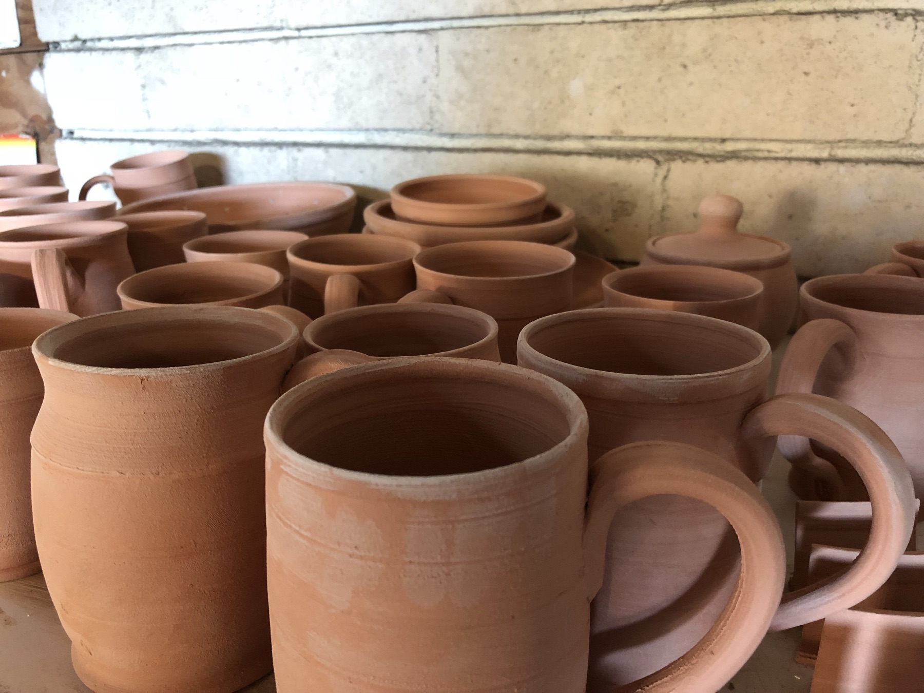 In-progress photo 31: making pottery