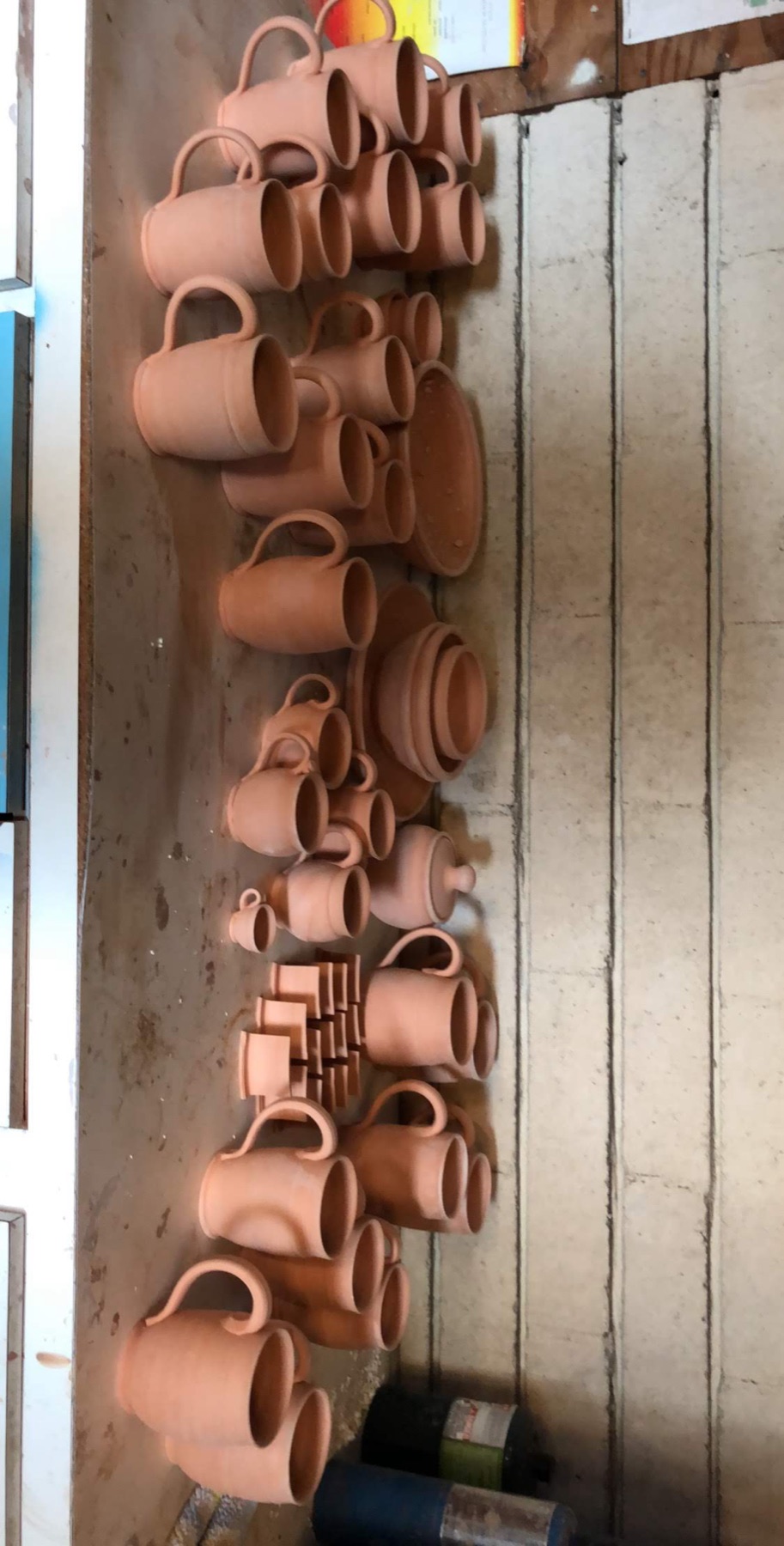 In-progress photo 29: making pottery
