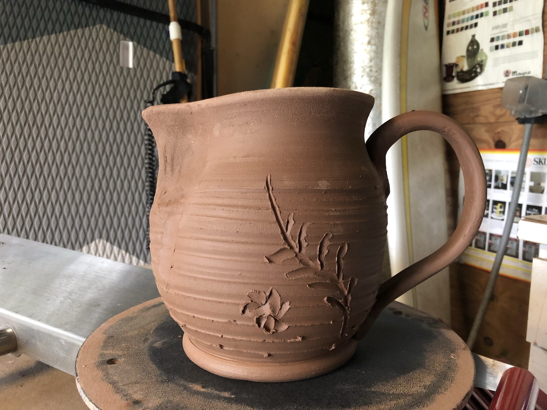 In-progress photo 14: making pottery