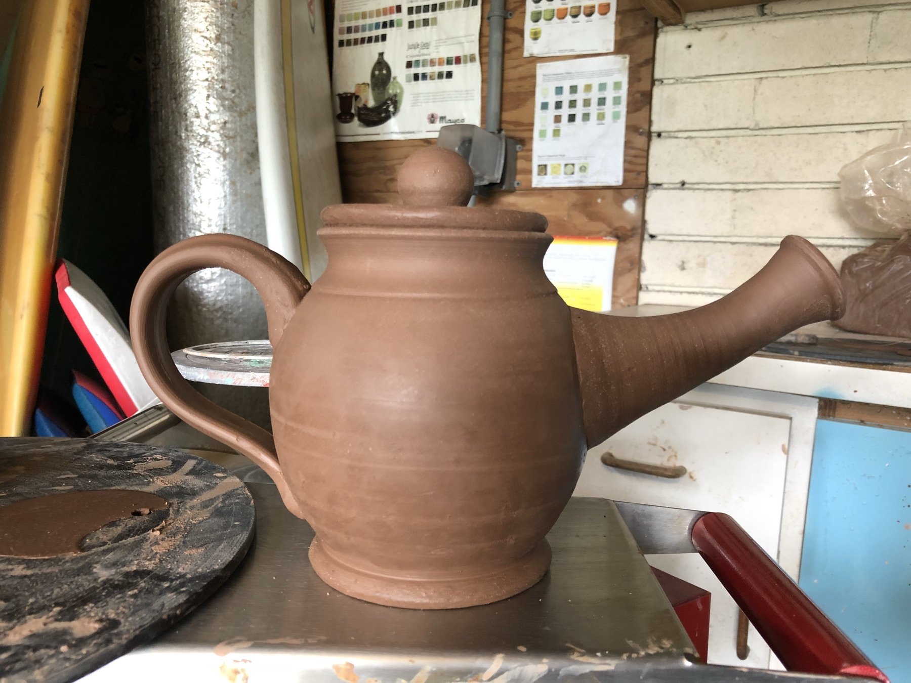 In-progress photo 13: making pottery