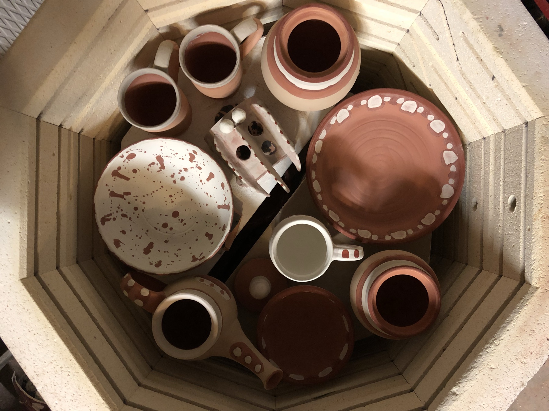 In-progress photo 37: making pottery
