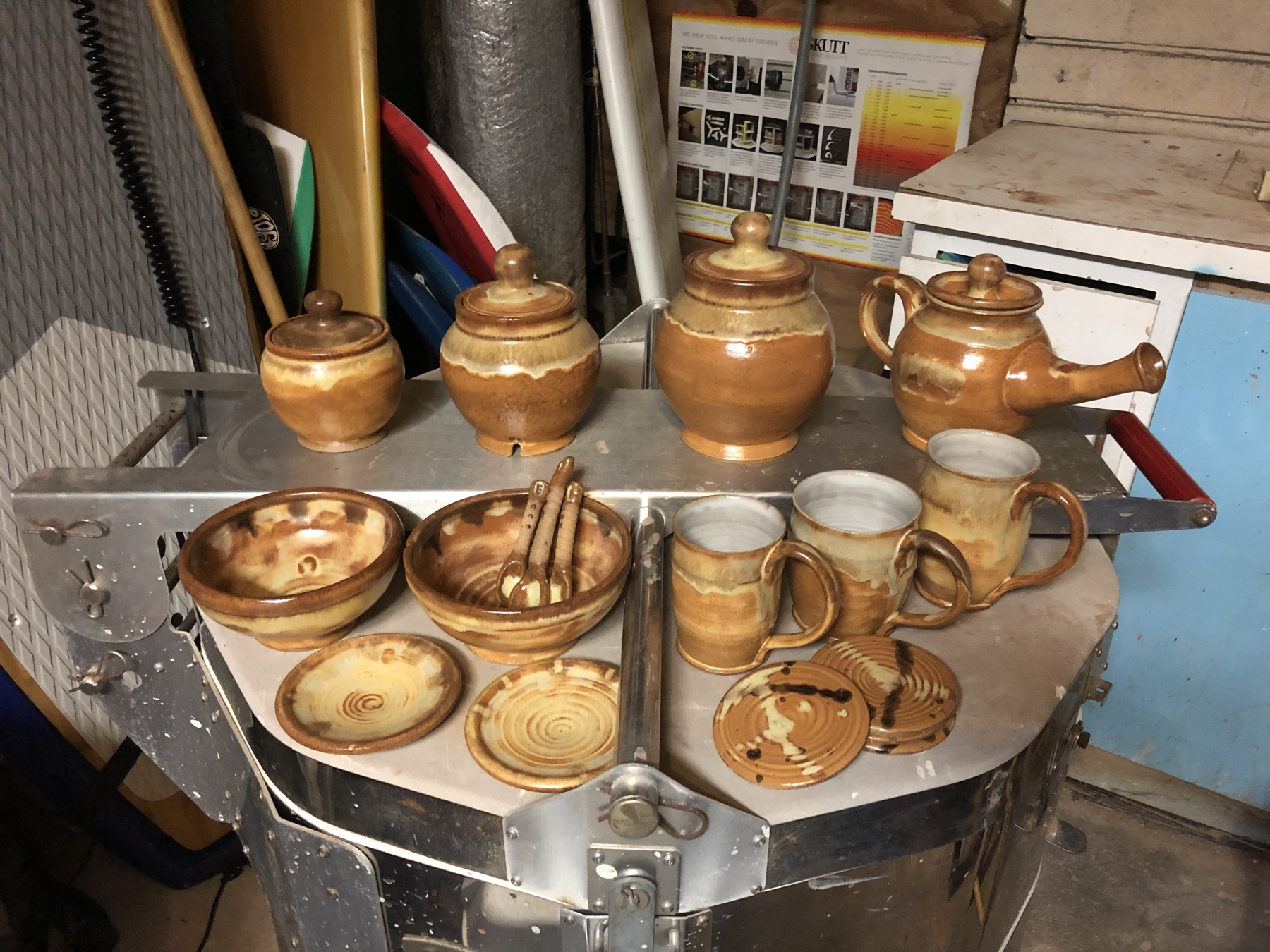 In-progress photo 39: making pottery