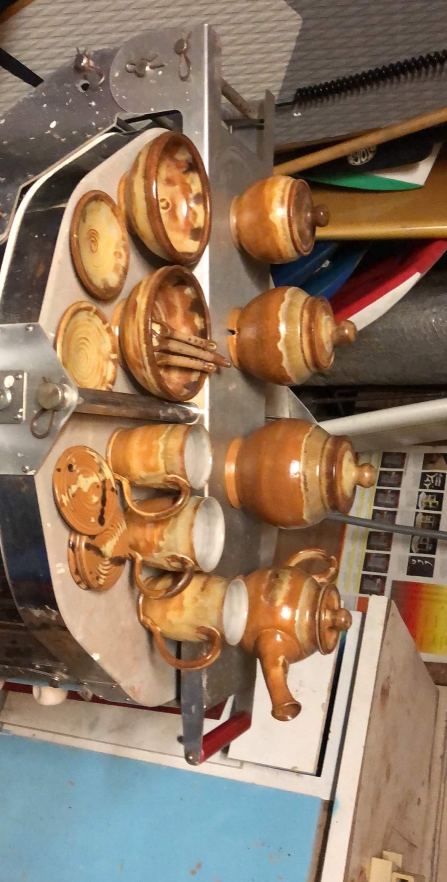 In-progress photo 40: making pottery