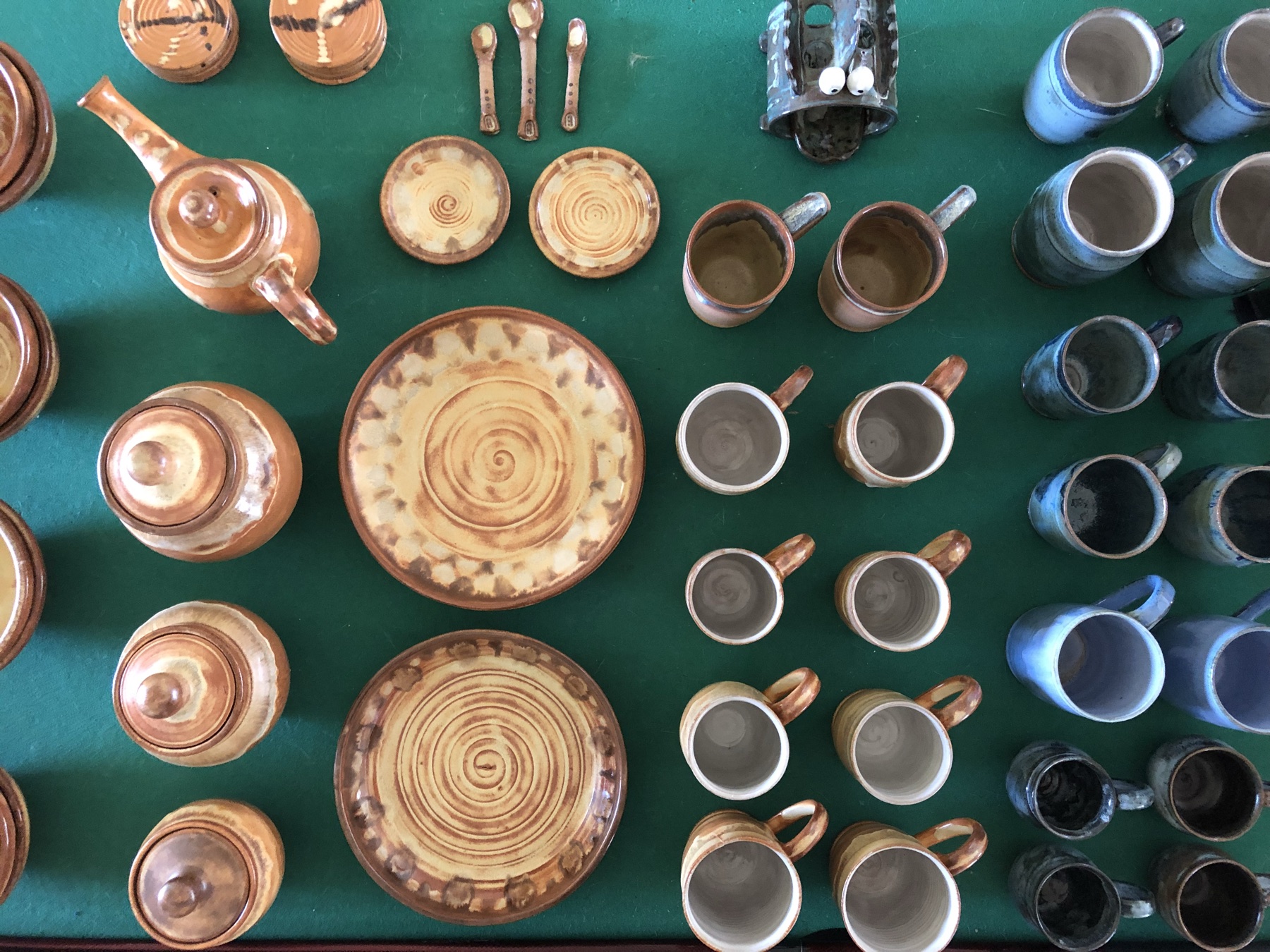 In-progress photo 41: making pottery