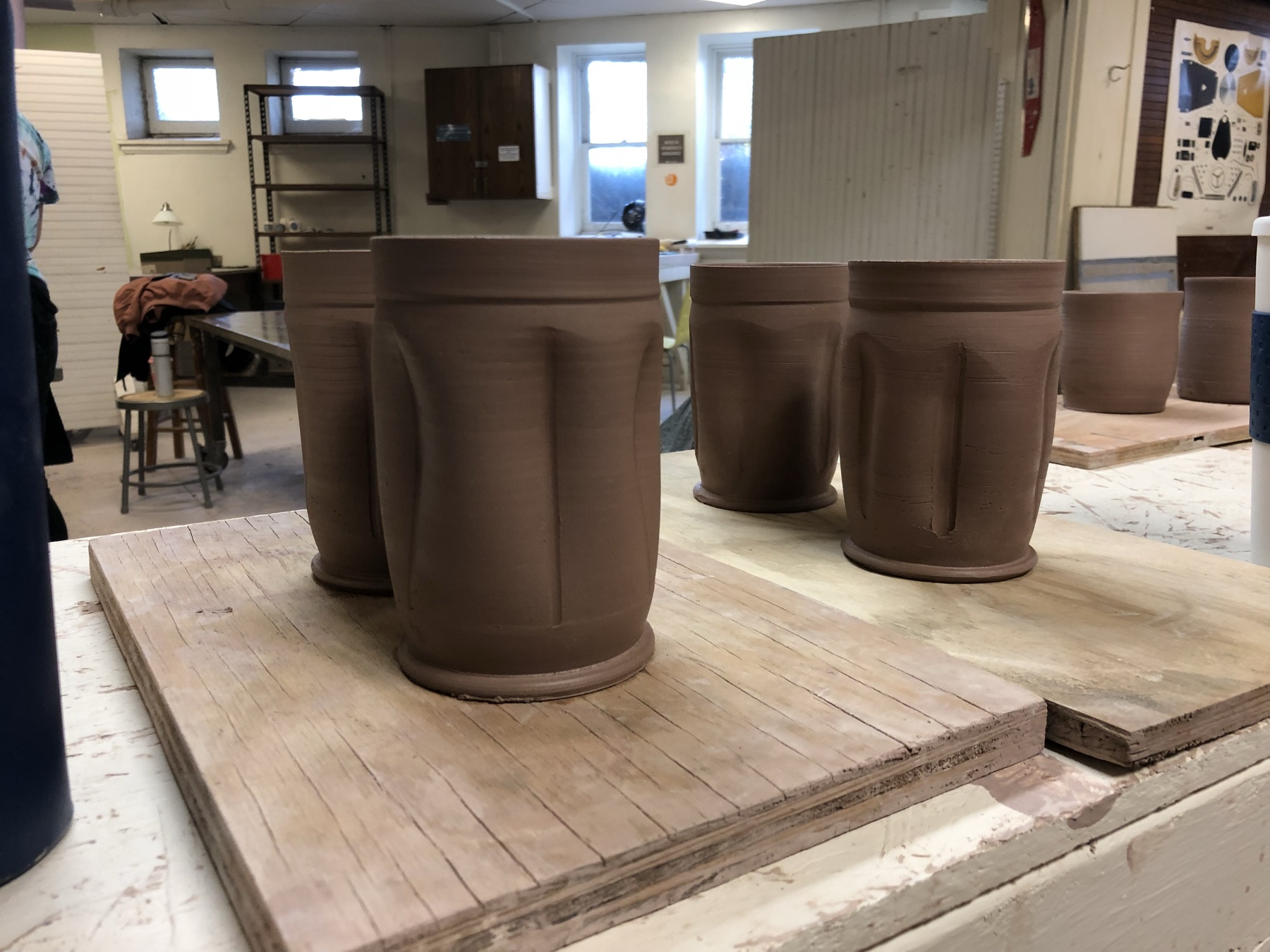 In-progress photo 9: making pottery