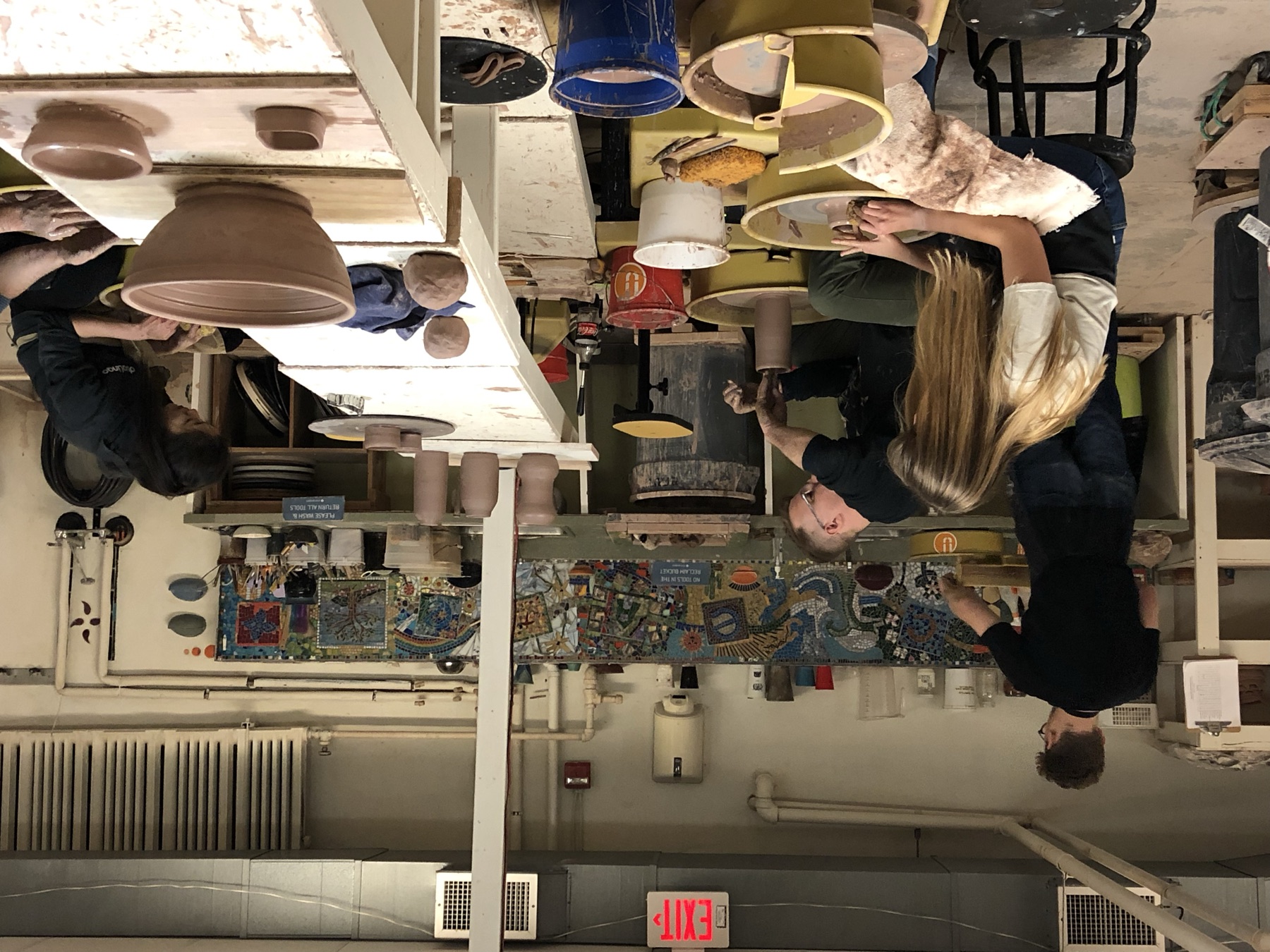 In-progress photo 20: making pottery