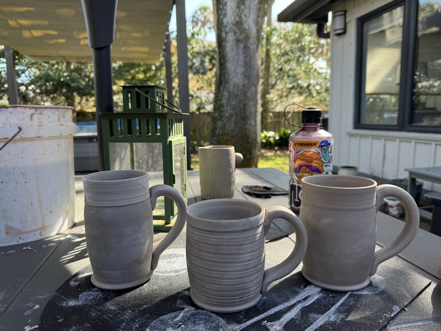 In-progress photo 26: making pottery