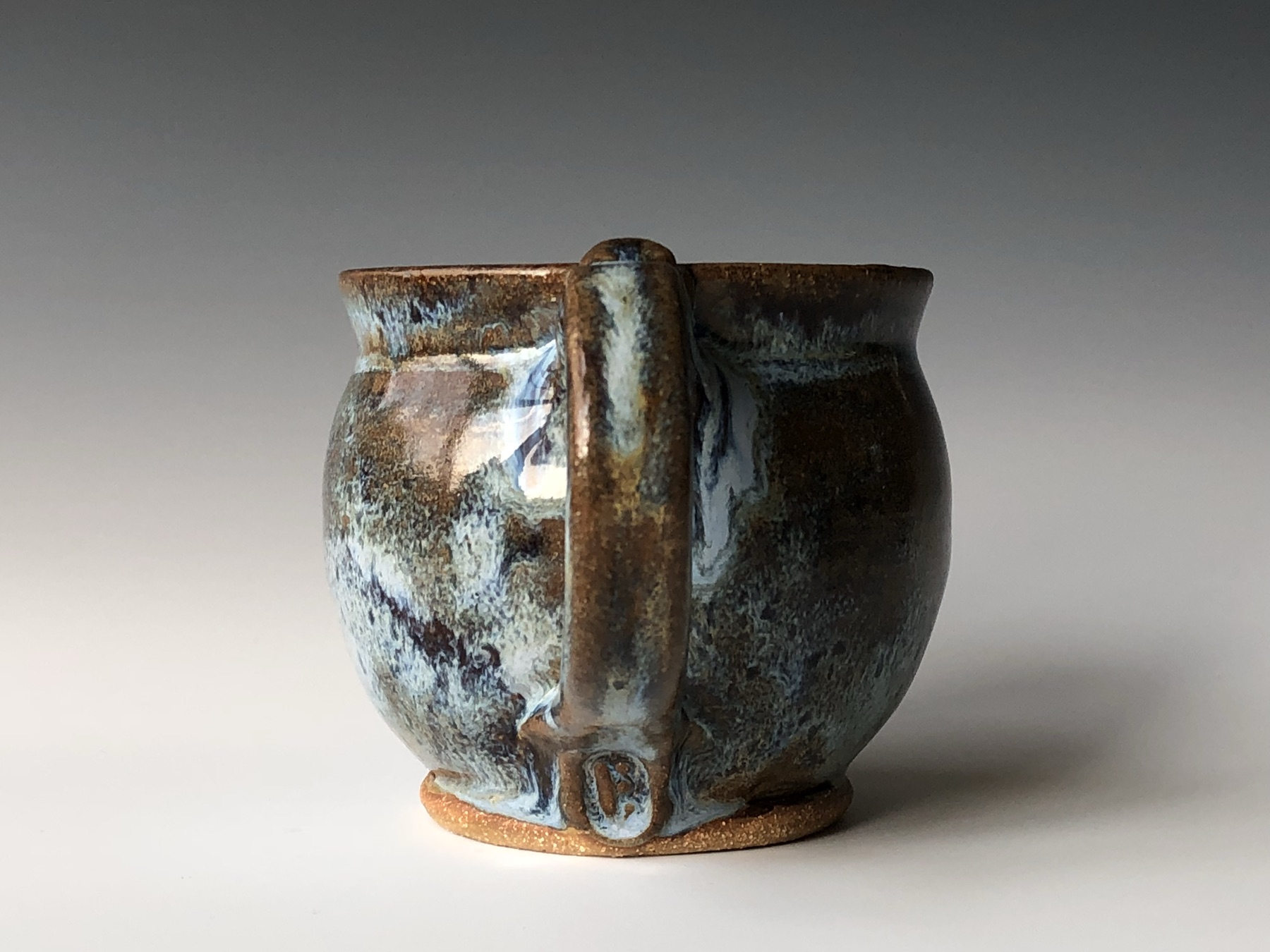 Blue-gray mugs, glaze PC-21 / PC-30 (photo 3 of 3)